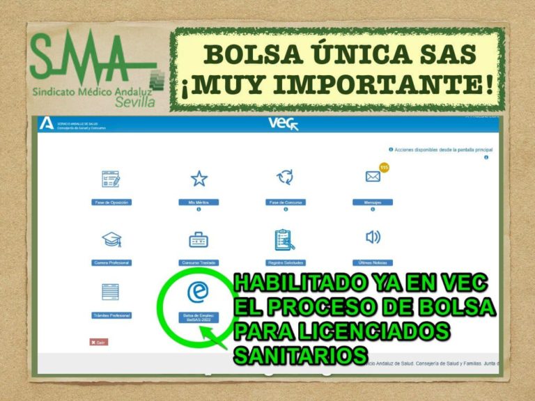 Habilitado Ya En Vec El Proceso De Bolsa Para Licenciados Sanitarios